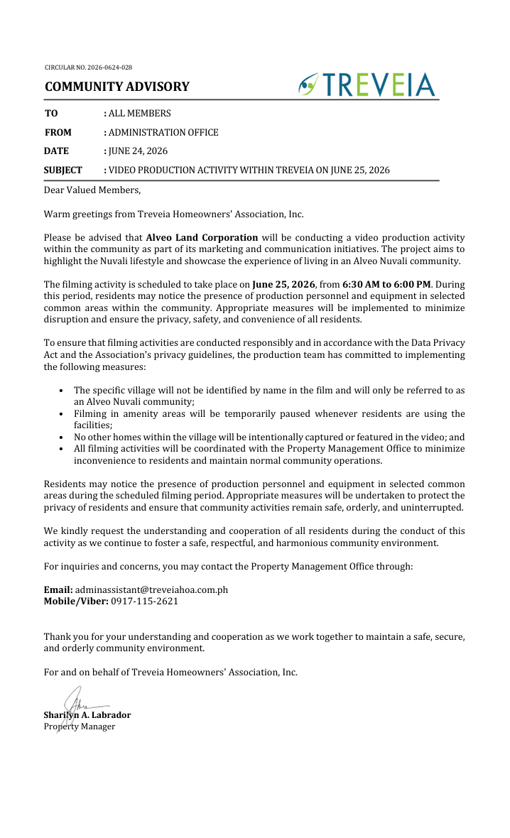 COMMUNITY ADVISORY