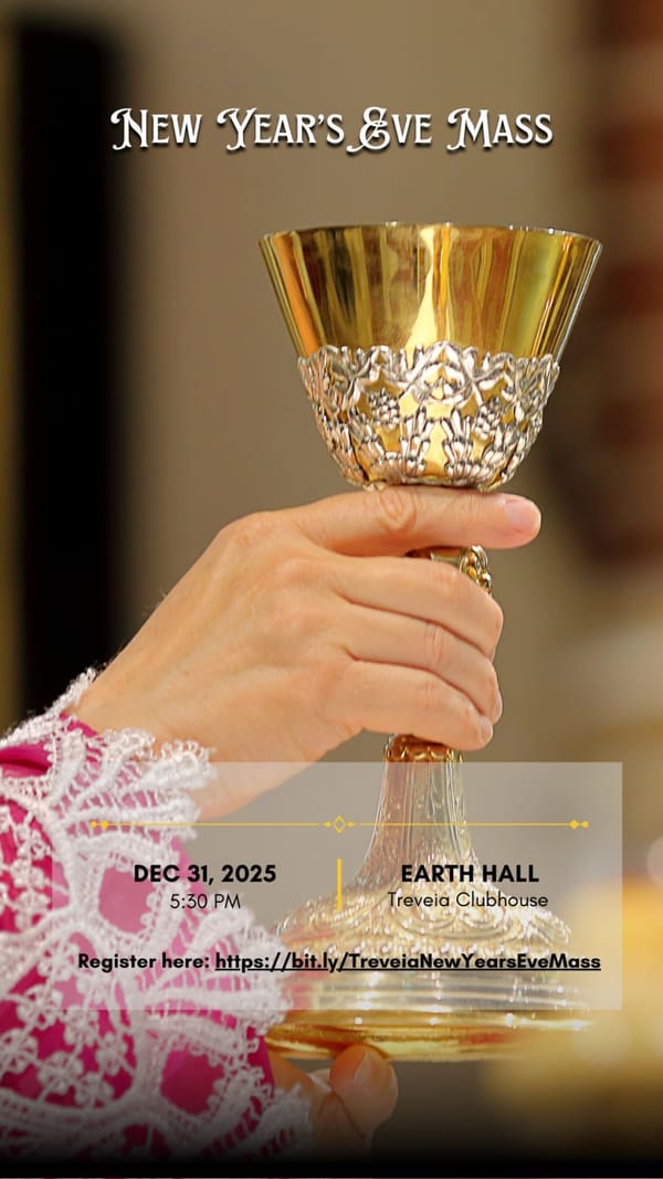 NEW YEAR’S EVE MASS AT TREVEIA