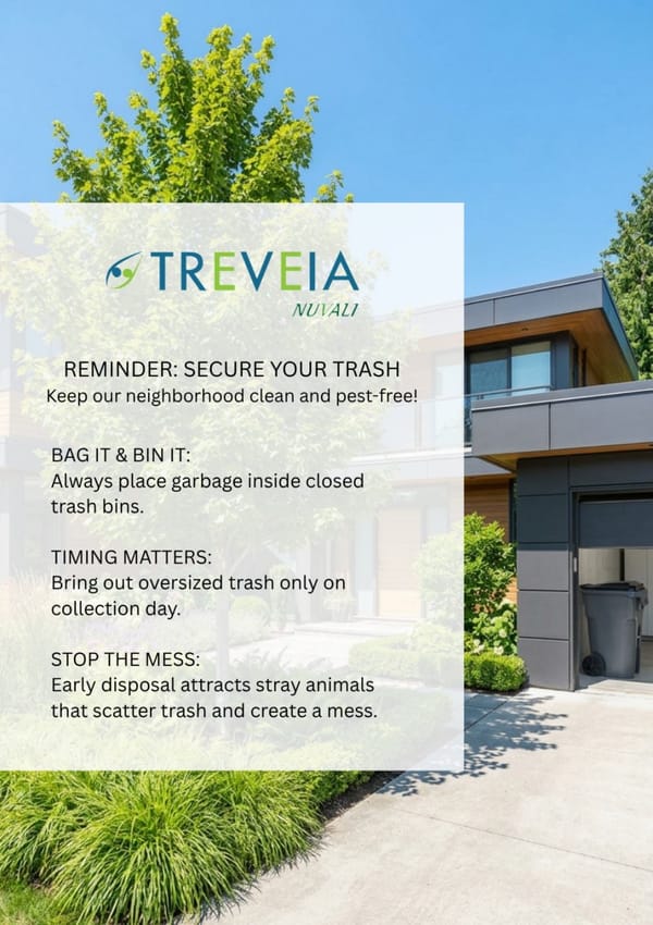 RE: Proper Waste Disposal and Collection