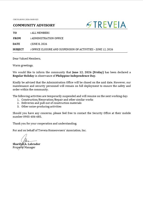 COMMUNITY ADVISORY