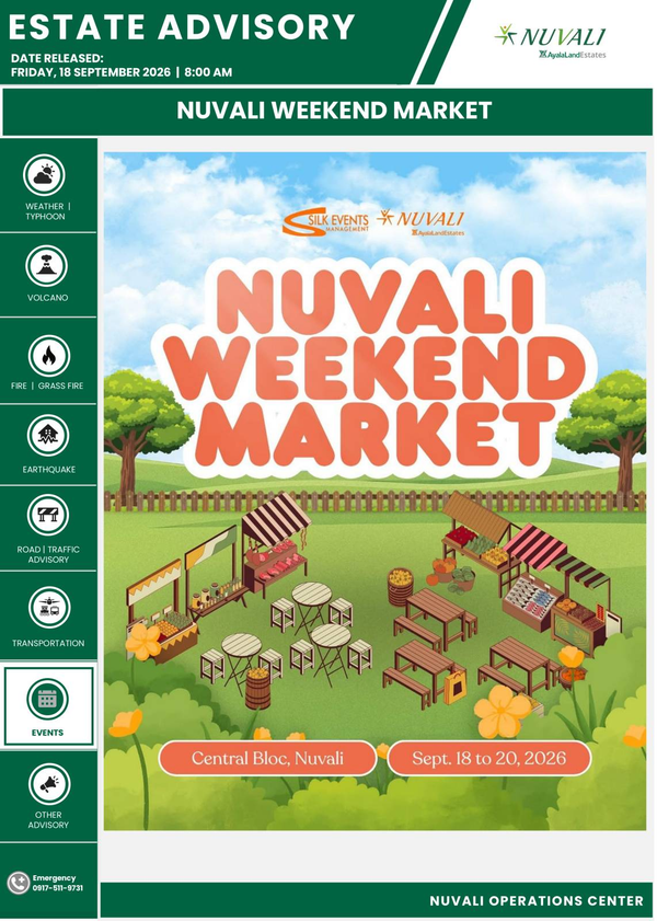 NUVALI WEEKEND MARKET